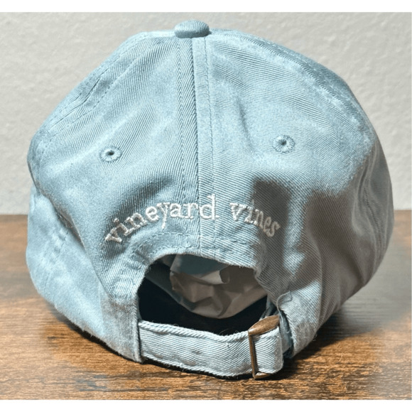 Vineyard Vines Unisex Aqua Marine Blue Adjustable Cap Gently Used - Picture 7 of 12